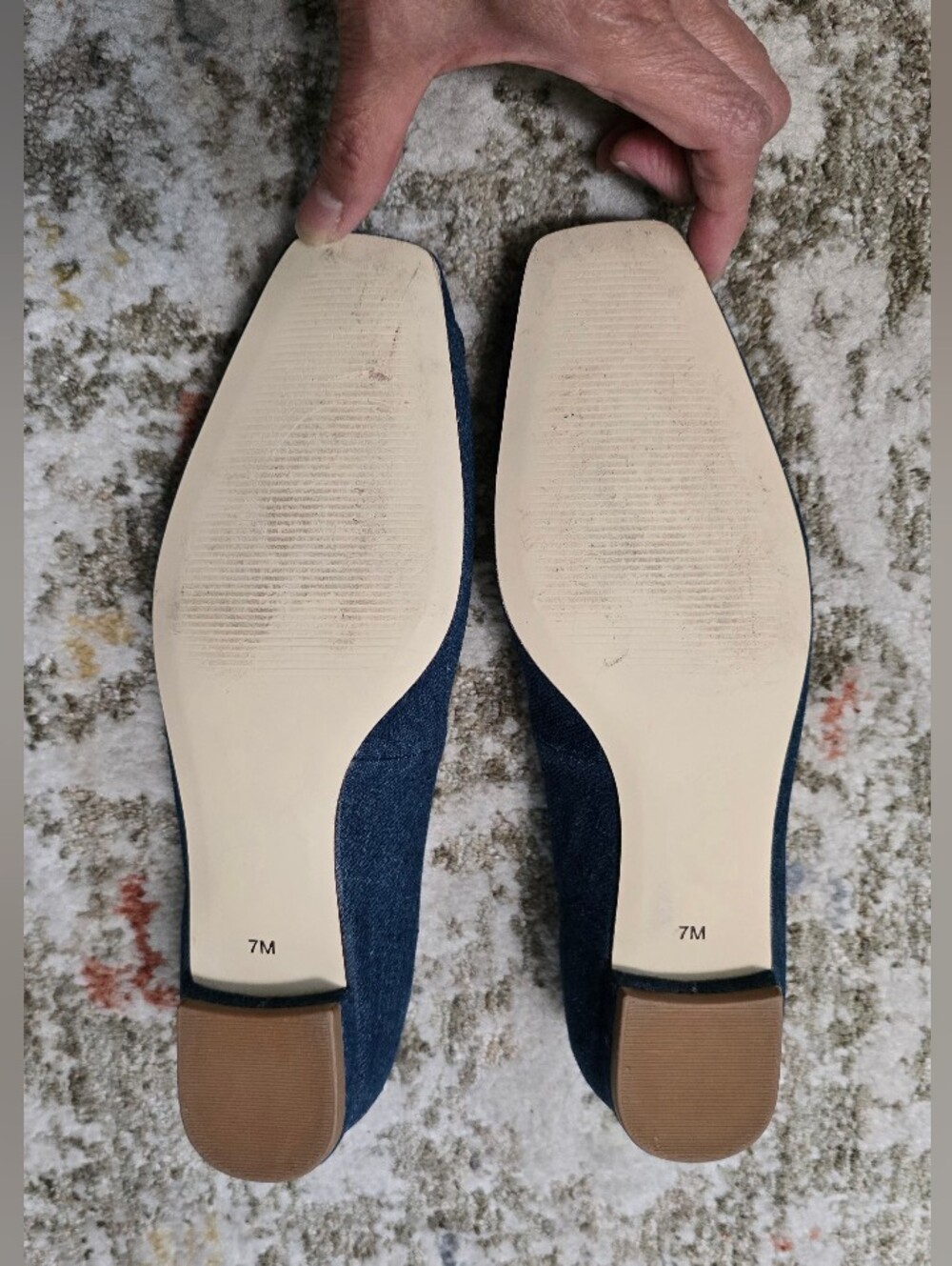 Talbots Dark Blue Denim Women’s Flat Shoes - Classic Size 7M - Picture 7 of 11